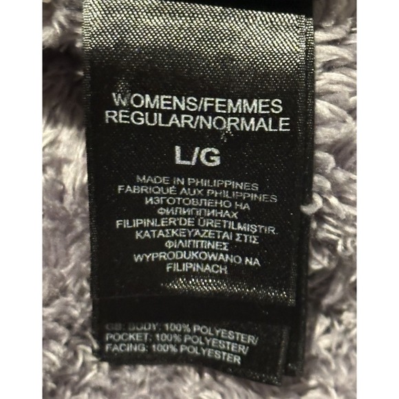 The North Face Windwall 2 Womens L Gray Hooded Fleece Jacket Hoodie - Picture 12 of 14